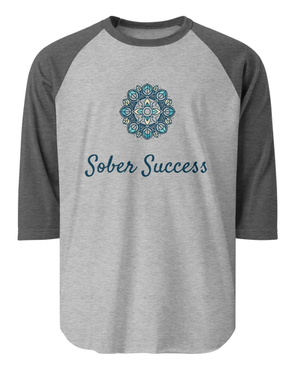 Sober Success Classic Raglan Tee – Unisex Cotton Blend by Tultex