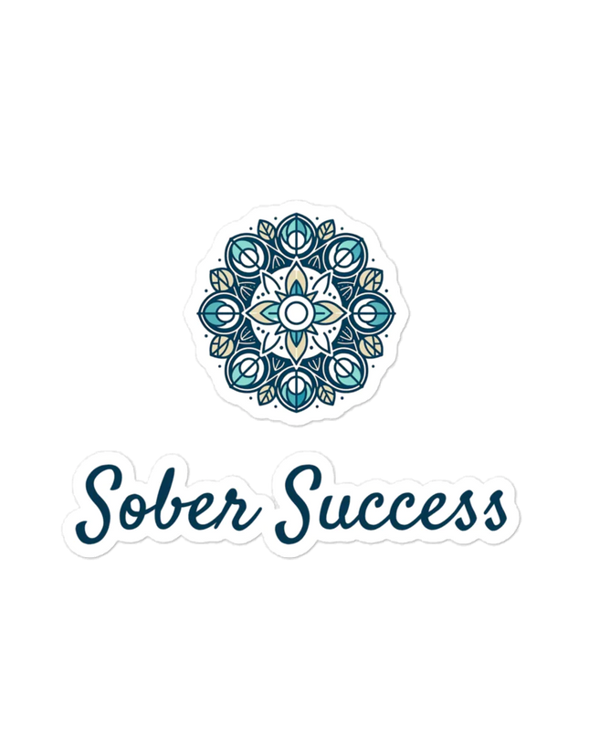 Sober Success Recovery Message Stickers – Bubble-Free for Clean Application