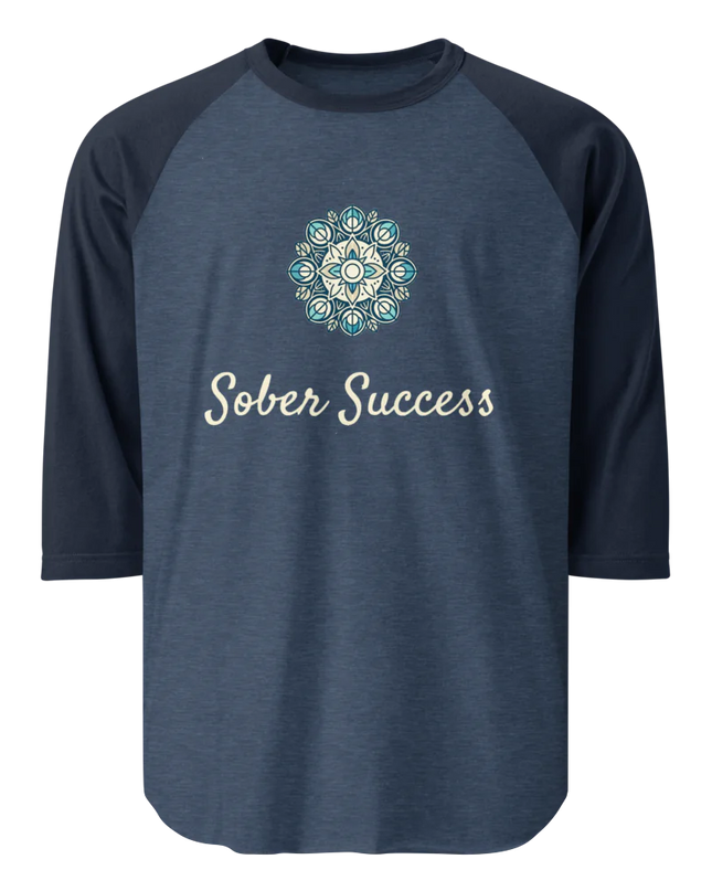 Sober Success Classic Raglan Tee – Unisex Cotton Blend by Tultex