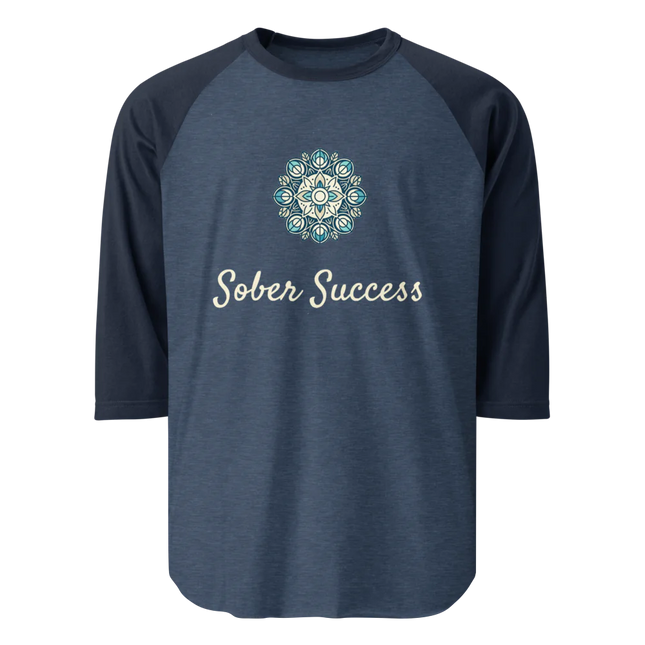 Sober Success Classic Raglan Tee – Unisex Cotton Blend by Tultex